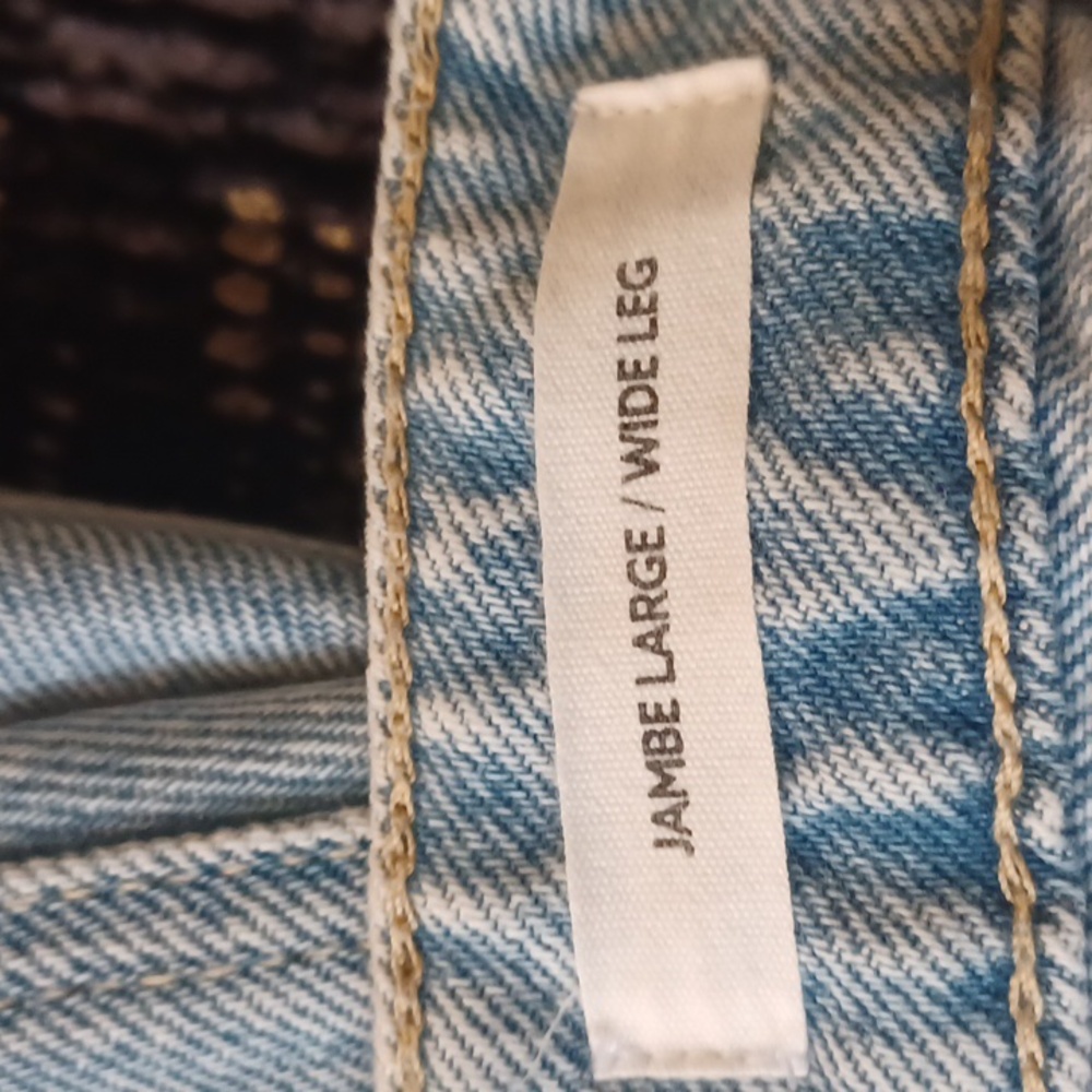 Dynamite Heidi Light Blue Denim Wide Leg Jeans - Size 26 - Picture 6 of 8